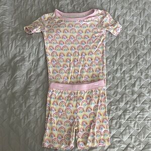 Little Sleepies Pink Rainbow Kids Pajama Set